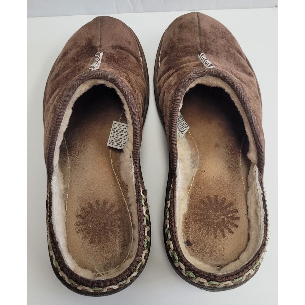 UGG Kohala Brown Leather clog slipper Women's Mule Shoes Size 8 - Picture 3 of 8